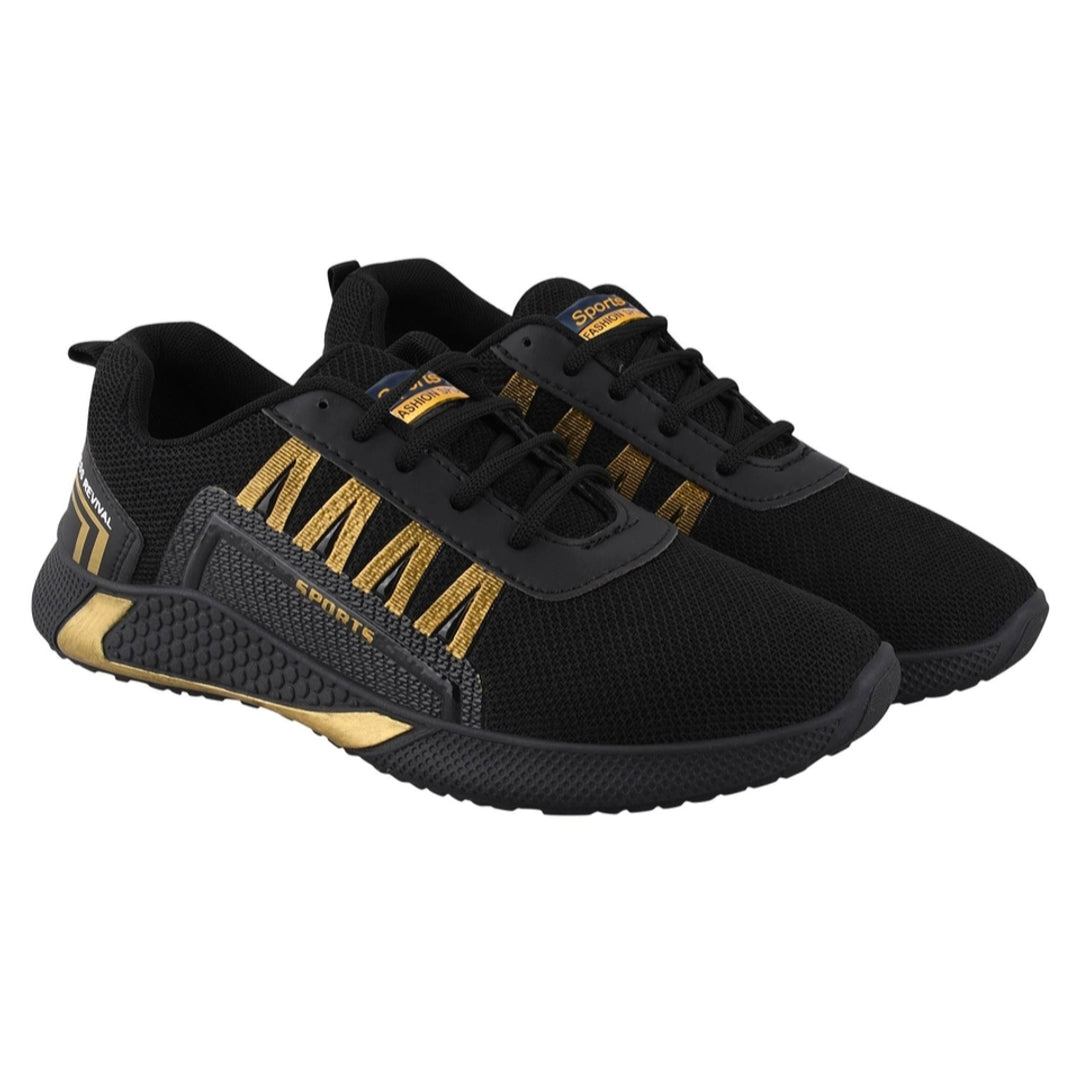 Comfortable Black Men Sports Shoes
