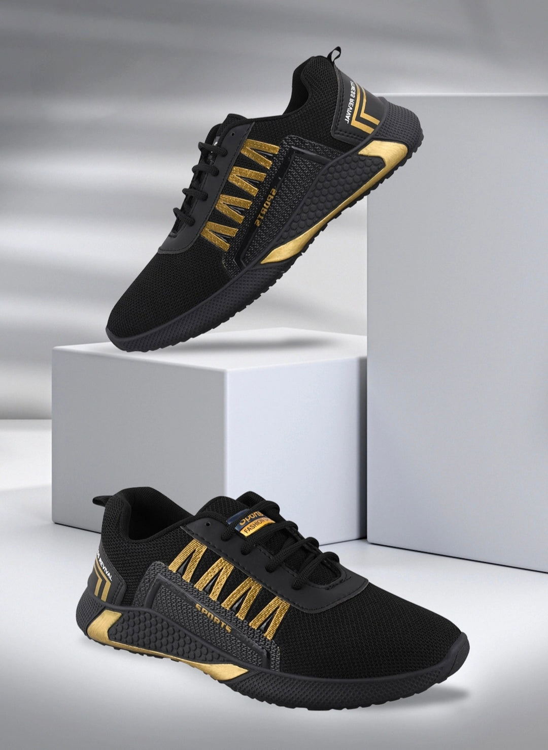 Comfortable Black Men Sports Shoes