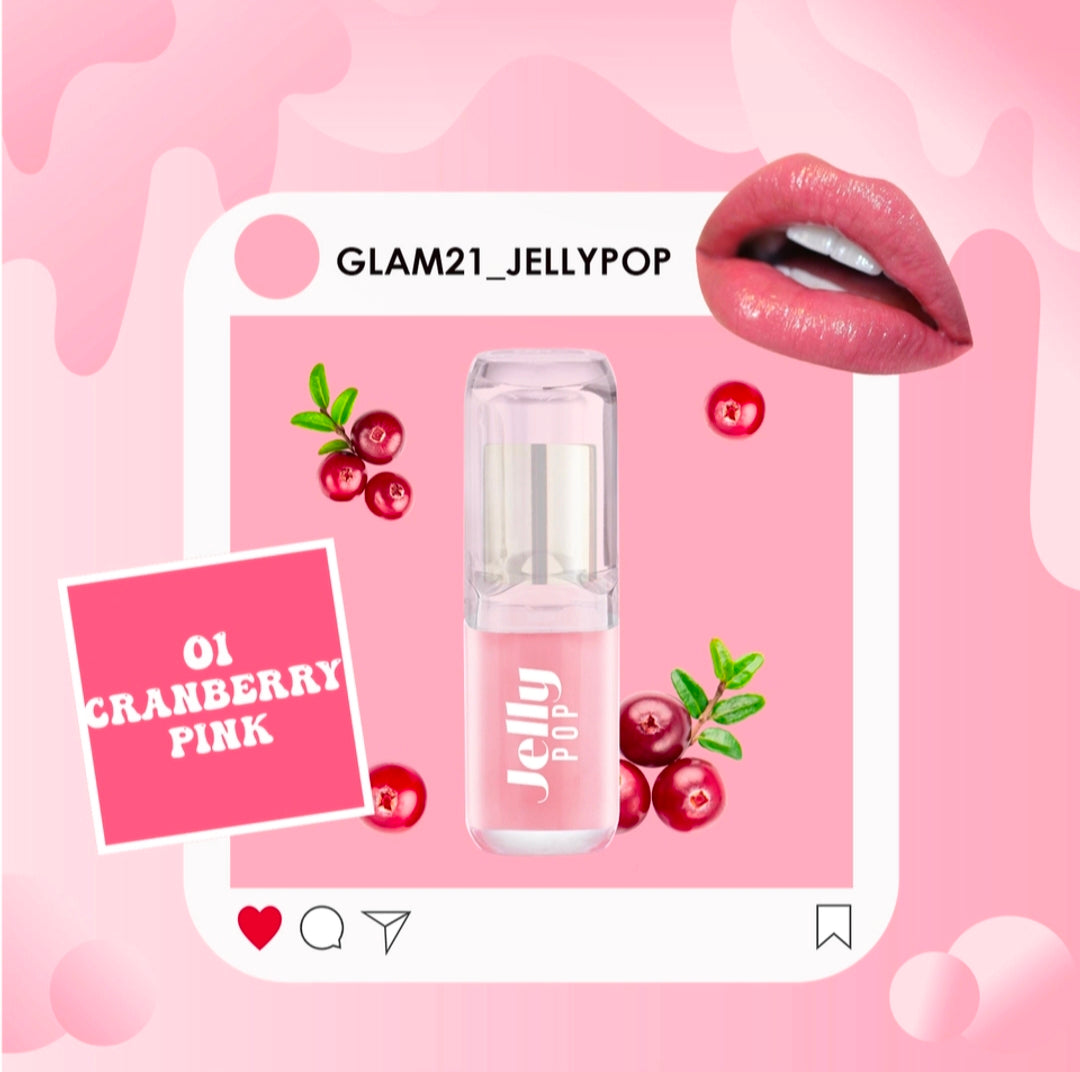 Jelly Pop Fruity Gel LipstickMoisturising | Glossy Finish | Gives A Natural Colour | Lightweight 03-Blueberry Purple, 3.5gm
